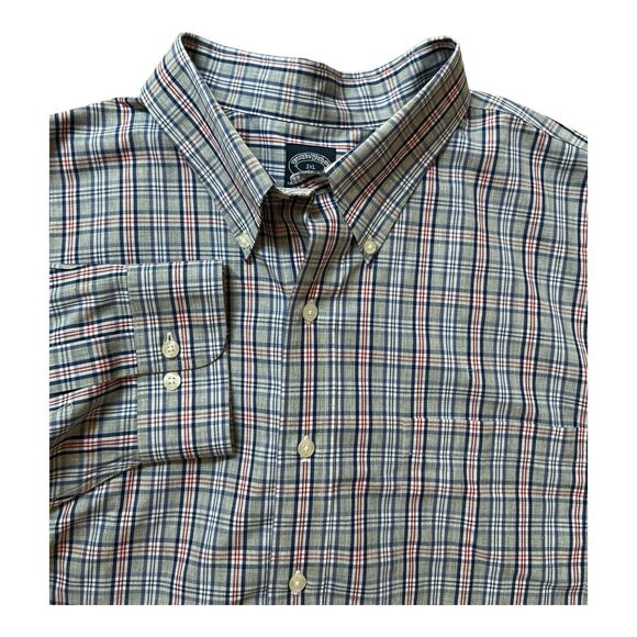 Brooks Brothers Other - Brooks Brothers Oxford Shirt Mens 3XL XXXL Gray Plaid Long Sleeve NWT